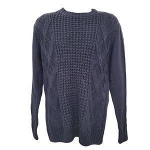 Weather Proof Vintage Navy Blue Sweater Size: M
